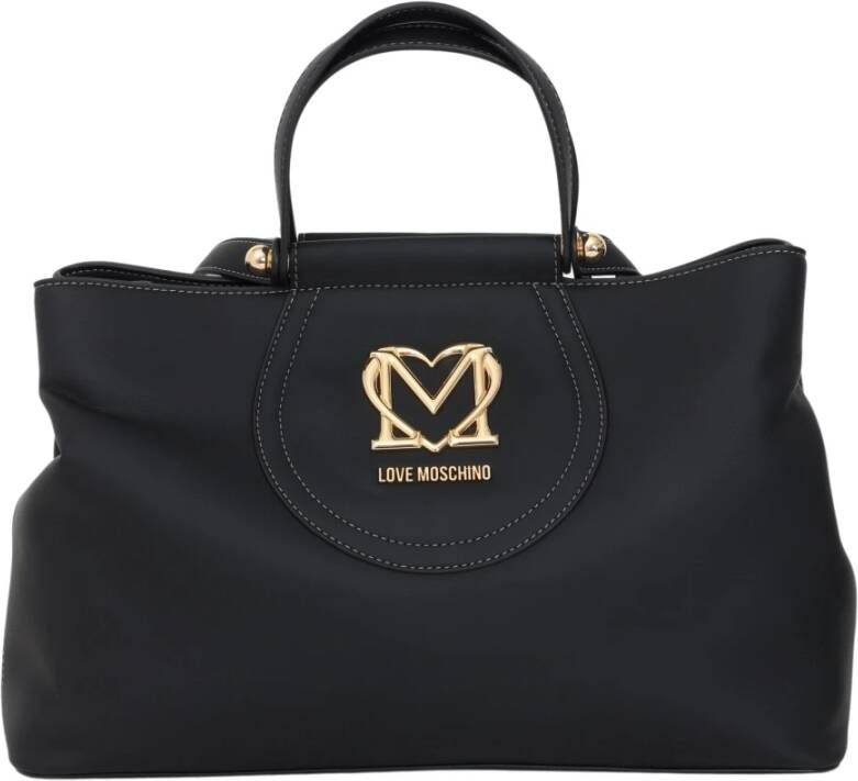 Love Moschino Zwarte Synthetische Handtas voor Vrouwen Black Dames