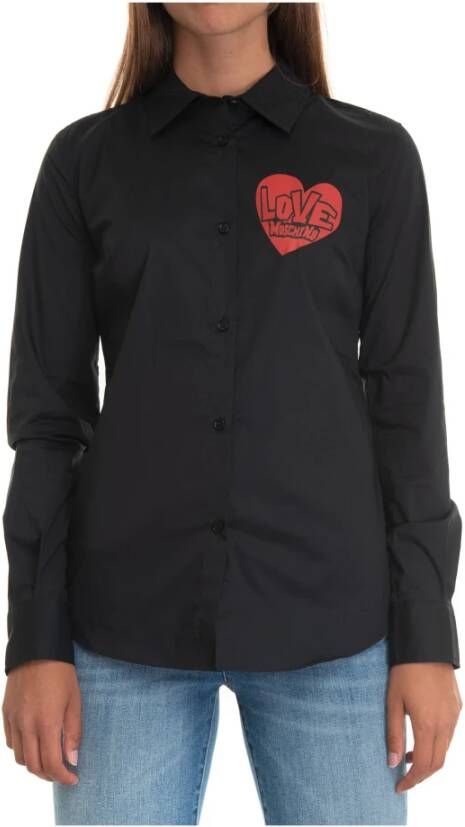 Love Moschino Casual overhemd Zwart Dames