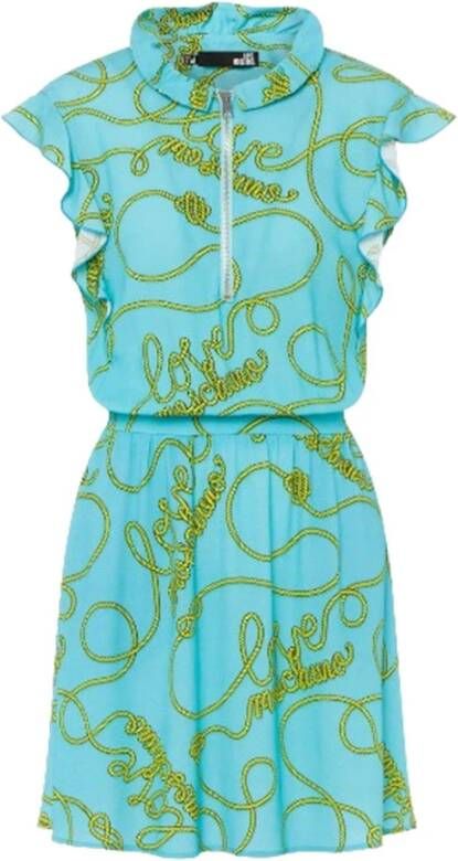 Love Moschino Casual overhemdjurk Green Dames