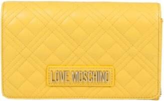 Love Moschino Gewatteerde Schoudertas Yellow Dames