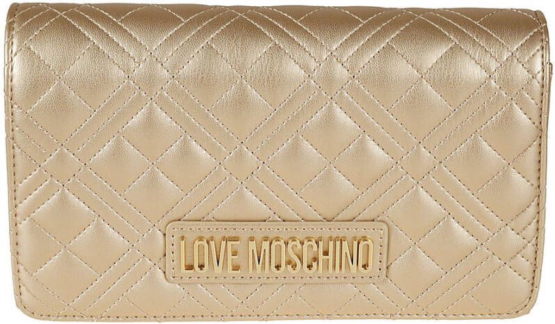 Love Moschino Clutches Geel Dames