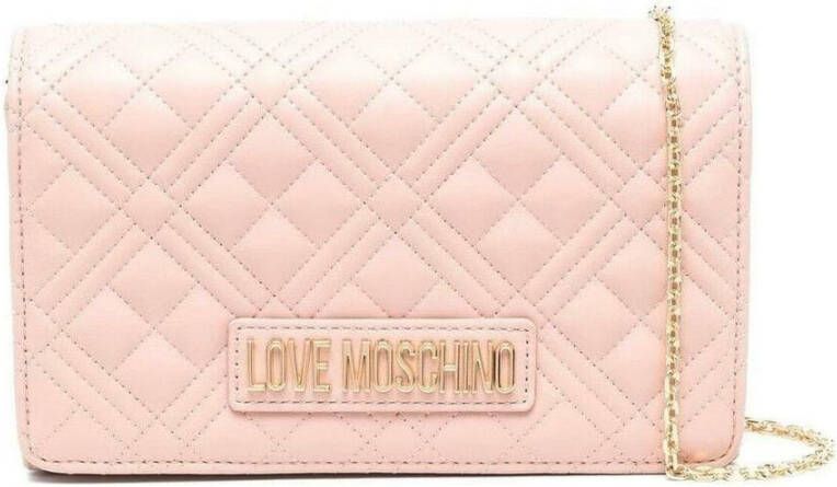 Love Moschino Clutches Borsa Quilted Pu in poeder roze