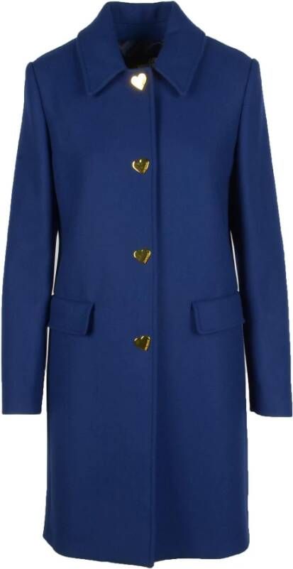 Love Moschino Coat Blauw Dames