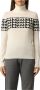 Love Moschino Witte Acryl Turtleneck Sweater White Dames - Thumbnail 1