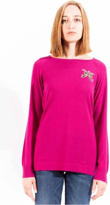 Love Moschino Comfortabele Paarse Trui Paars Dames