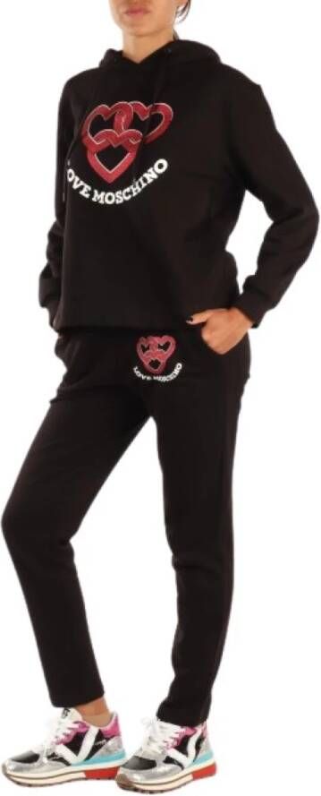 Love Moschino Comfortabele Sweatshirts & Hoodies Zwart Dames