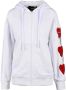 Love Moschino Comfortabele Witte Rits Sweater White Dames - Thumbnail 1