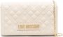 Love Moschino Stijlvolle Beige Schoudertas met Logo Beige Dames - Thumbnail 1