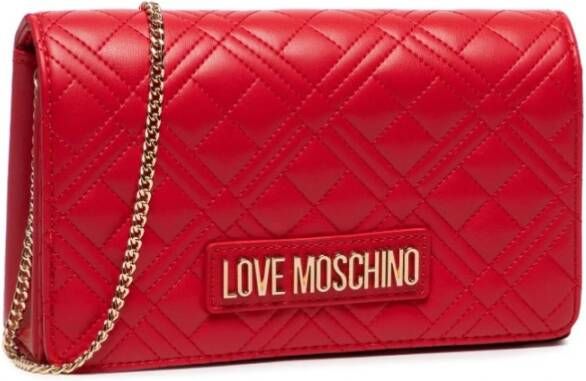 Love Moschino Satchels Borsa Quilted Pu in rood