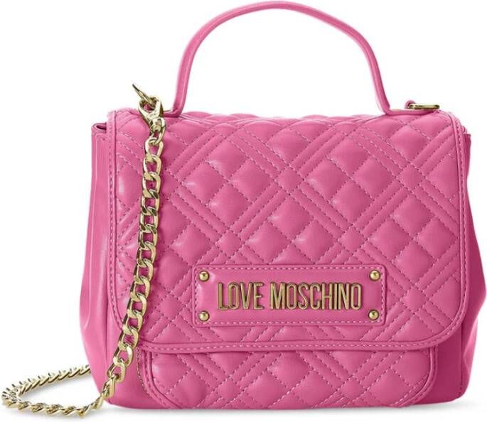 Love Moschino Stijlvolle Lente Zomer Dames Handtas Roze Dames