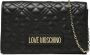 Love Moschino Zwarte Crossbody Tas met Ketting Sluiting Black Dames - Thumbnail 1