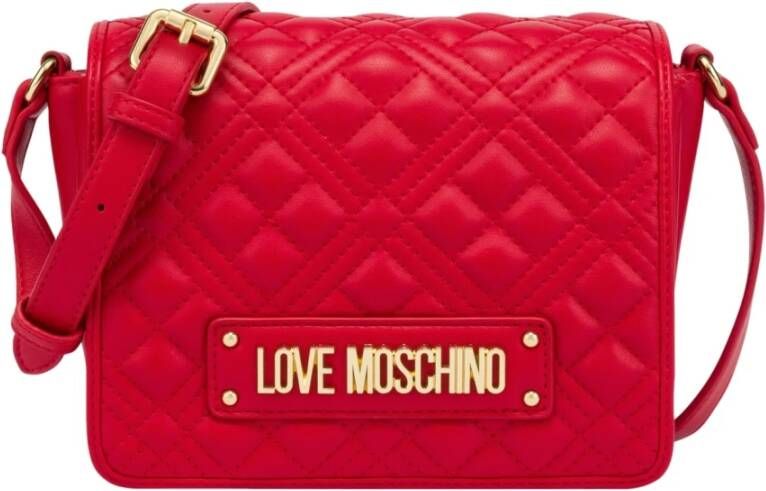 Love Moschino Crossbody bags Borsa Quilted Pu in rood