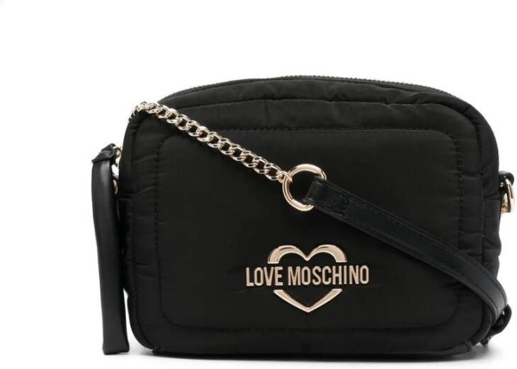 Love Moschino Crossbody bags Borsa Nylon Pu in zwart