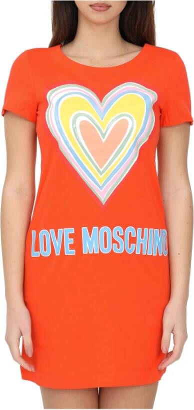 Love Moschino T-Shirts Orange Dames