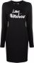 Love Moschino Zwarte Katoenen Jurk Upgrade je Garderobe met deze Korte Jurk voor Vrouwen Black Dames - Thumbnail 1