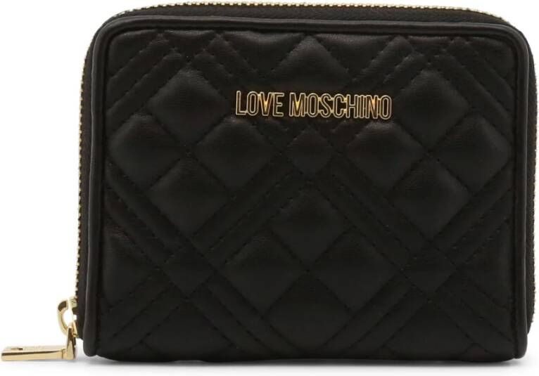 Love Moschino Dames Portemonnee en Kaarthouder uit de Herfst Winter Collectie Zwart Dames