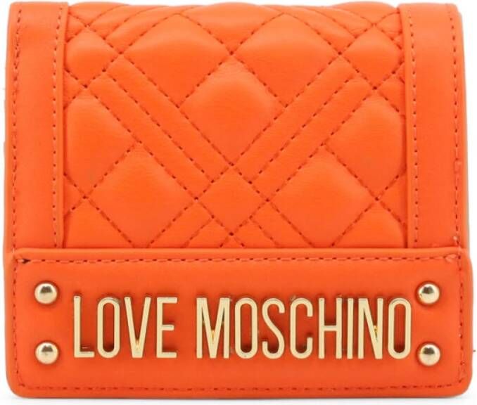 Love Moschino Dames Portemonnee Lente Zomer Collectie Jc5601Pp1Gla0 Oranje Dames