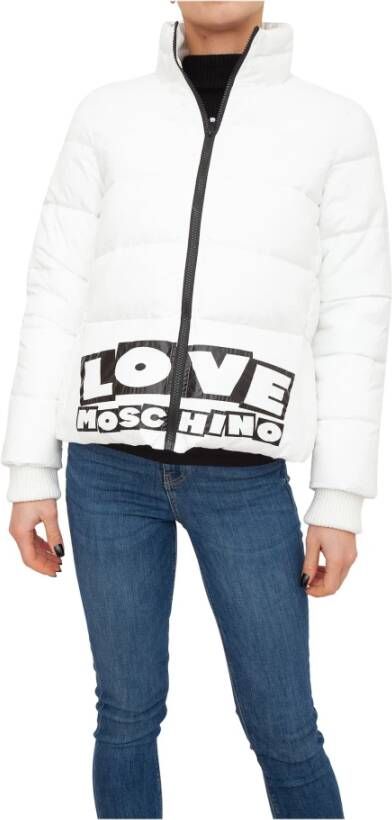 Love Moschino Down Jackets Wit Dames