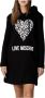 Love Moschino T-shirt Leopard Heart Hoodie Jurk Lange Mouw - Thumbnail 5
