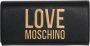 Love Moschino Elegante Portemonnee met Drukknoopsluiting Zwart Dames - Thumbnail 1