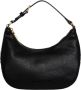 Love Moschino Zwarte milieuvriendelijke gehamerde materiaal dames tas met afneembaar handvat en brede schouderband Zwart Dames - Thumbnail 9