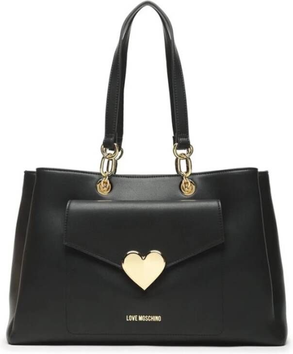 Love Moschino Elegante zwarte tas voor de moderne vrouw Zwart Dames