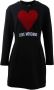 Love Moschino Gebreide jurk met ballon silhouet Zwart Dames - Thumbnail 1