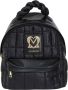 Love Moschino Zwarte gewatteerde tas met gevlochten handvat Black Dames - Thumbnail 1