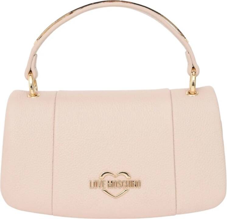Love Moschino Graanleer+PU Tas Pink Dames