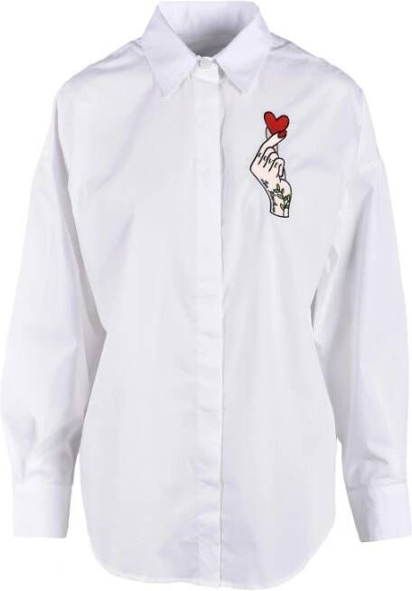 Love Moschino Grijze shirt uit de Collection Grijs Dames