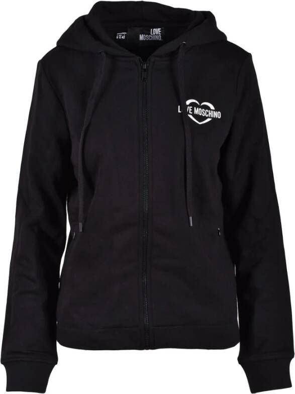 Love Moschino Groene Sweatshirt uit de Collectie Black Dames