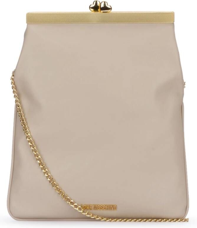 Love Moschino Cross Body Tas Beige Dames