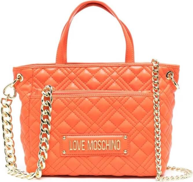 Love Moschino Handbags Oranje Dames