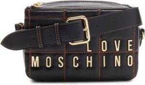 Love Moschino Crossbody bags Embroidery Quilt in black