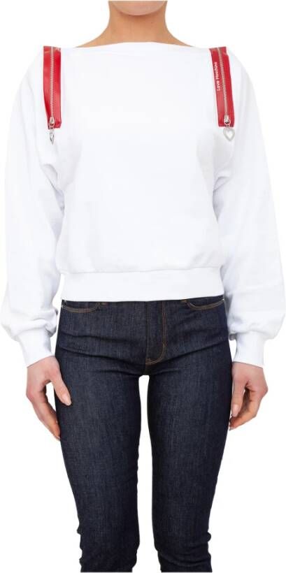 Love Moschino Hoodies Wit Dames