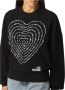 Love Moschino Veelzijdige Dames Sweatshirt Hoodies Stijlvol en Comfortabel Black Dames - Thumbnail 1