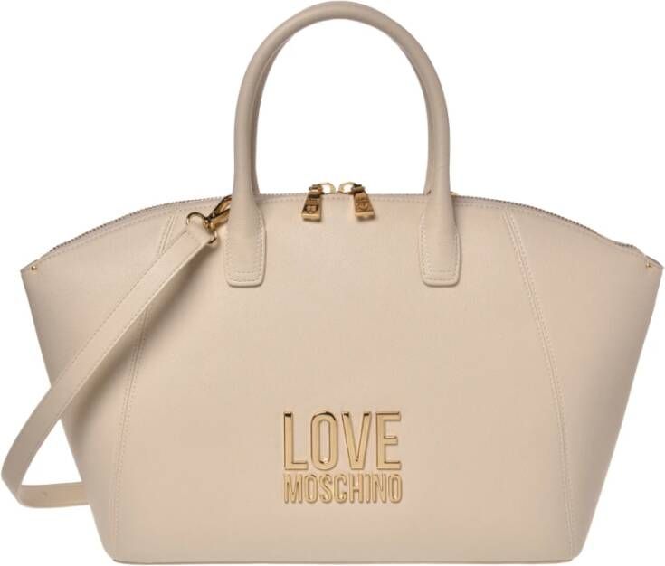 Love Moschino Ivoorkleurige tassen van Beige Dames