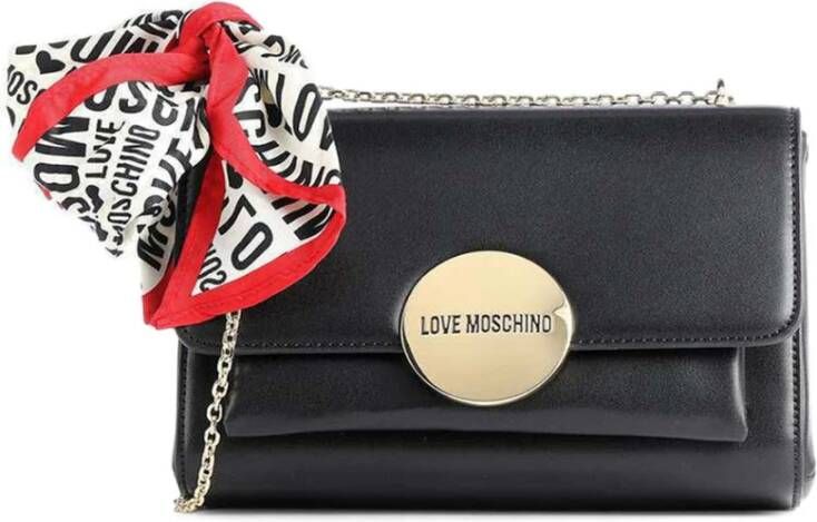 Love Moschino Crossbody bags Borsa Simple Hoop Pu in zwart