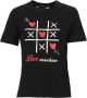 Love Moschino Katoenen T-shirt met Logo Print Zwart Dames - Thumbnail 1