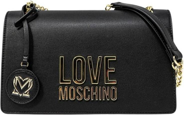 Love Moschino Klassieke Zwarte Cross Body Tas voor Vrouwen Zwart Dames