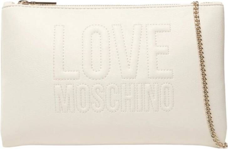 Love Moschino Women's Clutch Bag Wit Dames