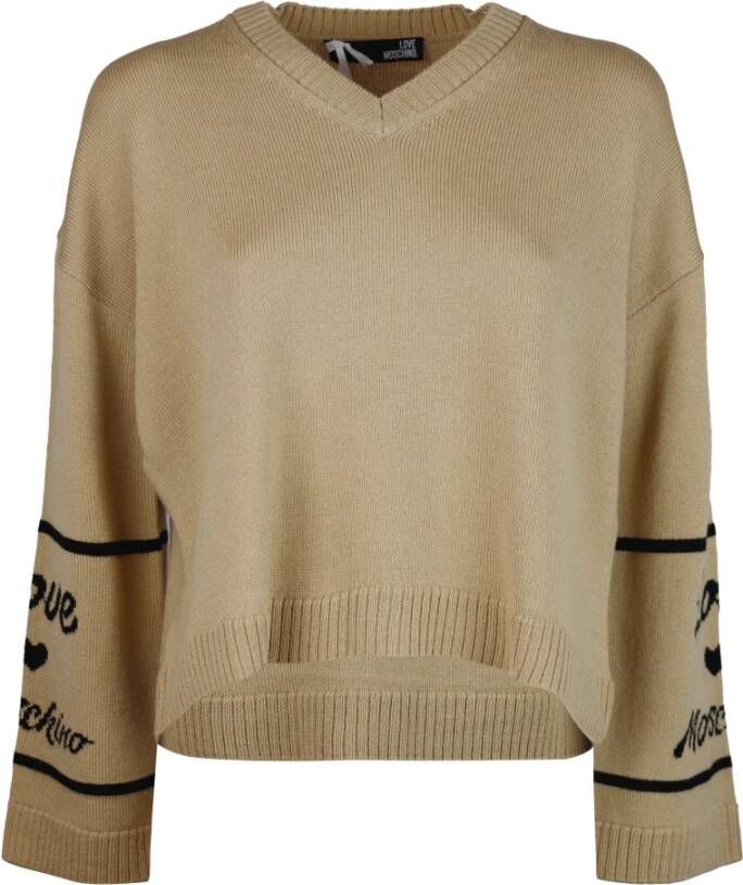 Love Moschino Knitwear MIINTO-e5f87e8cdf109ab1037a Beige Dames