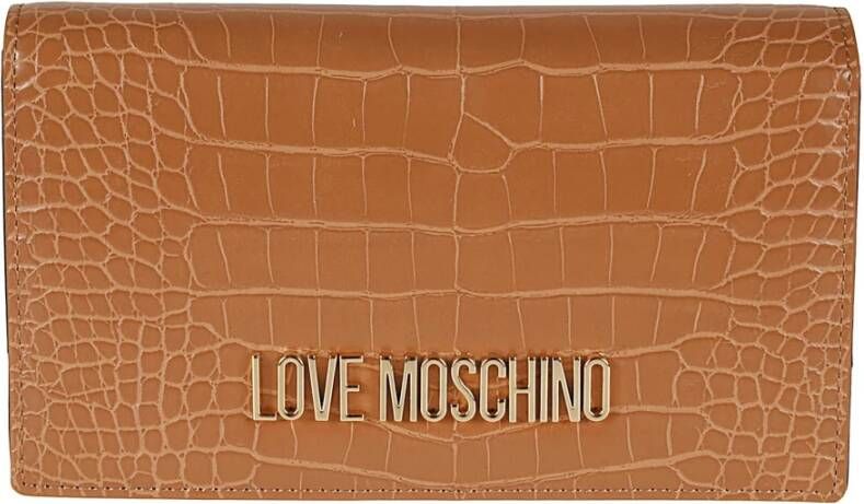 Love Moschino Clutch Van bruin - Foto 4