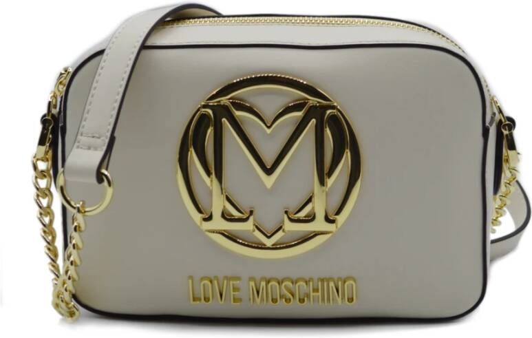 Love Moschino Crossbody bags Supergold in crème