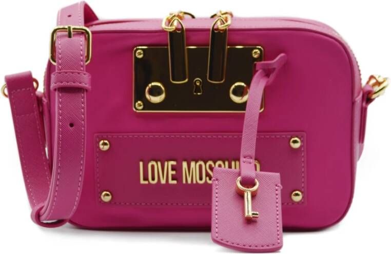 Love Moschino Crossbody Tas voor Dames uit de Lente Zomer Collectie Roze Dames