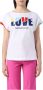 Moschino Logo Katoenen T-shirt voor Vrouwen White Dames - Thumbnail 1