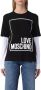 Love Moschino Zwarte Katoenen Tops T-Shirt Black Dames - Thumbnail 3