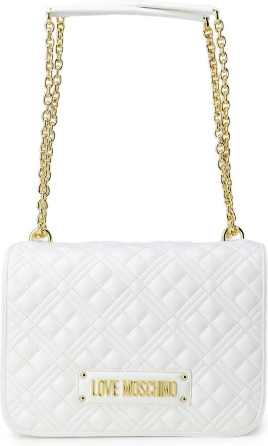 Love Moschino Gestructureerde Witte Handtas Herfst Winter Collectie White Dames - Foto 2