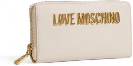 Love Moschino Beige Grote Portemonnee met Meerdere Compartimenten Beige Dames - Foto 3