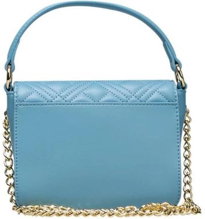 Love Moschino Blauwe Polyethyleen Handtas met Gouden Details Blue Dames - Foto 2